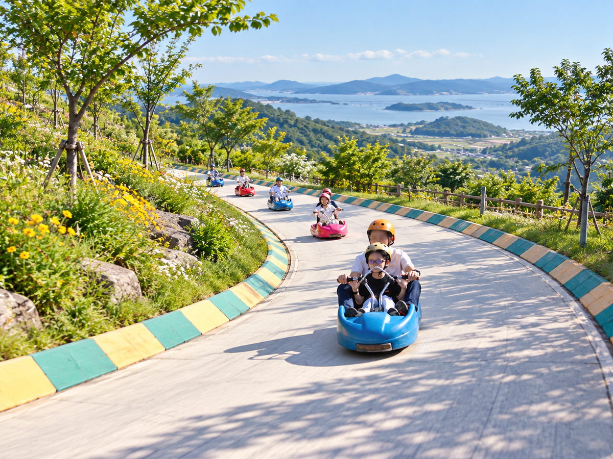 江华岛 Ganghwa Luge 斜坡滑车